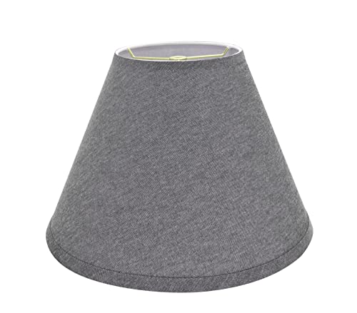 32292A Transitional Hardback Empire Shaped Spider Construction Lamp Shade in Grey
