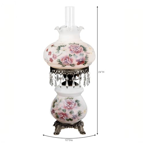 Beatrice Hurricane Rose Table Lamp