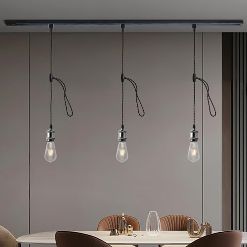 H Track Pendant Lights with Adjustable Cord (6 Count)