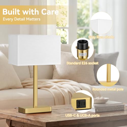 Touch Lamps for Bedroom (2 Count)
