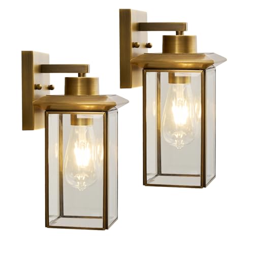 Brass outdoor sconces (2 Count)
