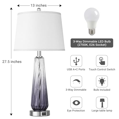 Modern Glass Table Lamps