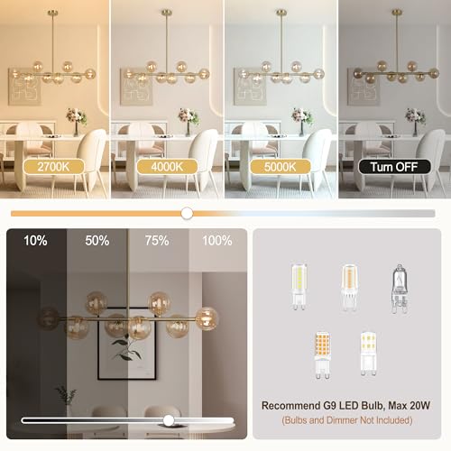 Gold Linear Chandelier