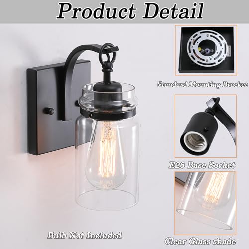 Black Wall Sconces Set of Two (2 Count)
