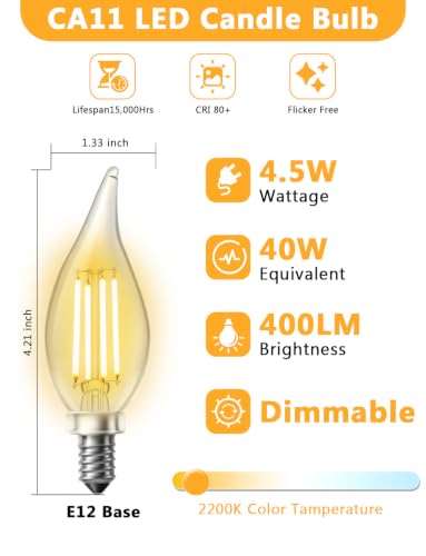 Chandelier Light Bulbs (12 Count)