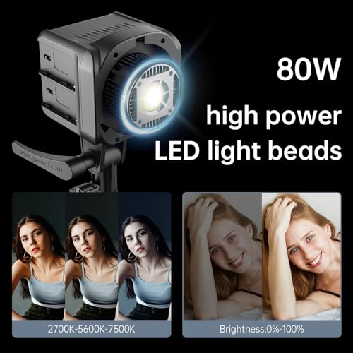 GVM SD80D 80W LED Video Light Kit with Softbox