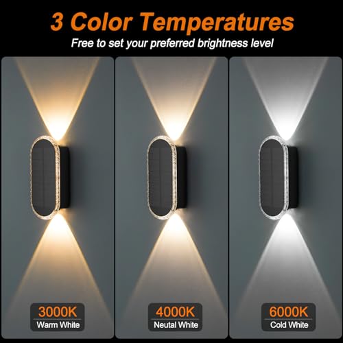 Fence Lights Solar Powered (2 Count)