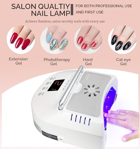 72W Cordless LED UV Nail Lamp with Fan (48 Ounce)