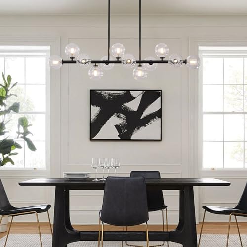 50 Inch Large Glass Globe Sputnik Chandelier