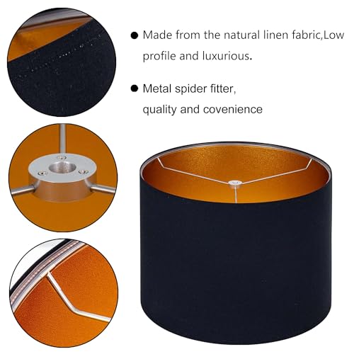 BlackGold Set of 2 Lampshade Requires Self (2 Count)