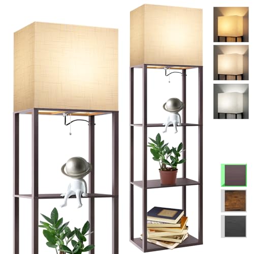 Plus Floor Lamp with Shelves
