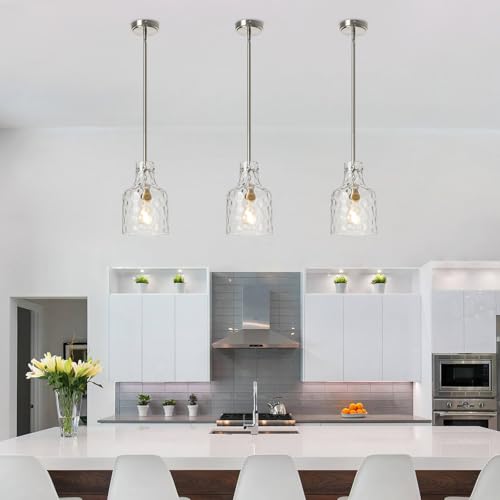 Modern Glass Pendant Lighting for Kitchen Island