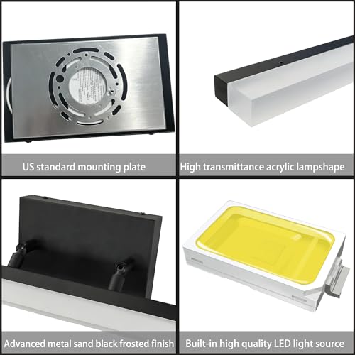 48 Inch Modern Bathroom Light Fixtures Over Mirror