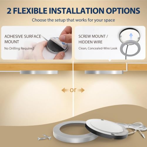 LED Puck Lights (4 Count)