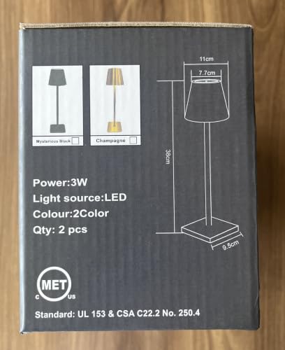 Pink Cordless Table Lamps (2 Count)