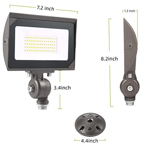 50W Outdoor LED Flood Light With 1 (2 Count)