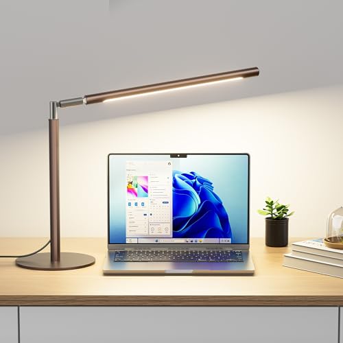 Brown LED Desk Lamp