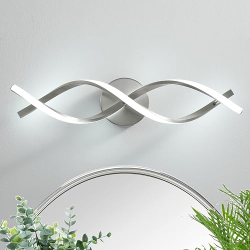 Modern Nickel LED Vanity Lighting