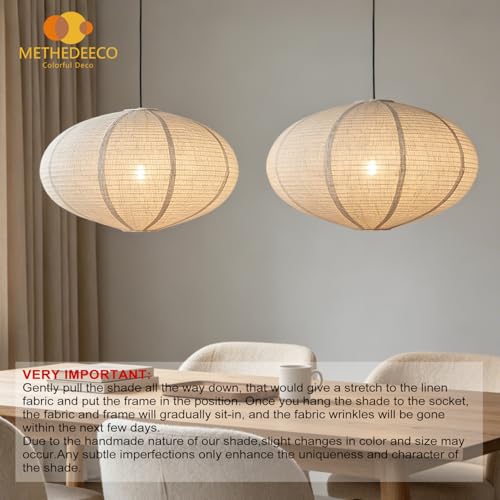 Oval Hanging Lamp Shades (2 Count)
