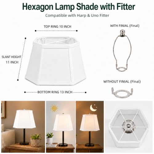 1 Pack White Linen Beveled