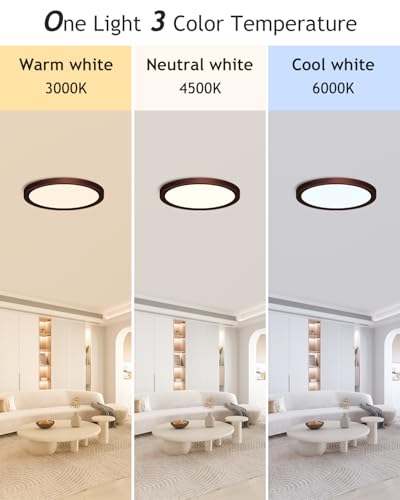 1PACK Flush Mount LED Ceiling Light Fixture Oil Rubbed Bronze