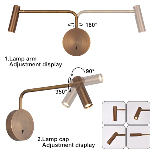 Wall Mounted Reading Light for Bedroom