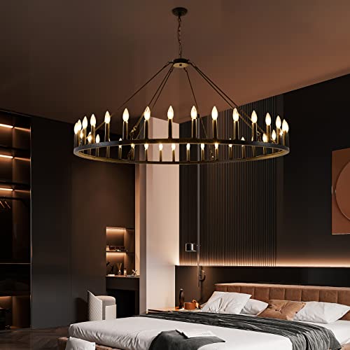 Wagon Wheel Chandelier 36