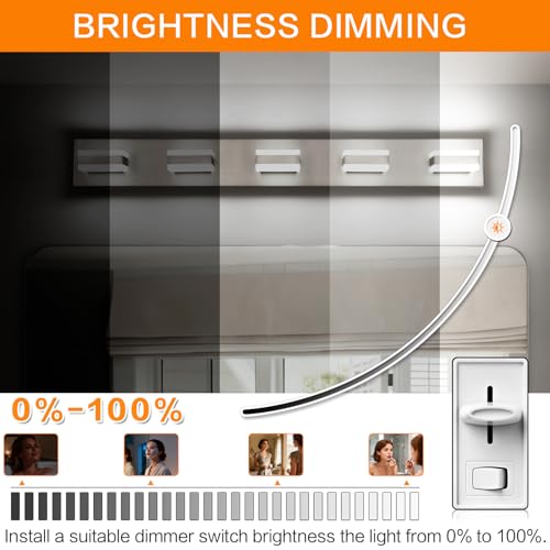 Bathroom Brushed Nickel Bathroom Light Fixture