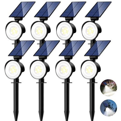 Solar Spot Lights Outdoor Waterproof (8 Count)