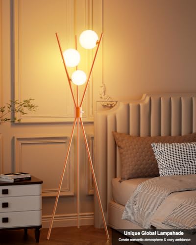 3 Globe Dimmable Tripod Floor Lamp (3 Count)