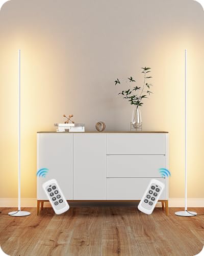 2 Pack 57.5” Floor Lamps with Remote (2 Count)