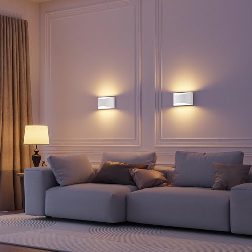 White Modern LED Wall Sconce