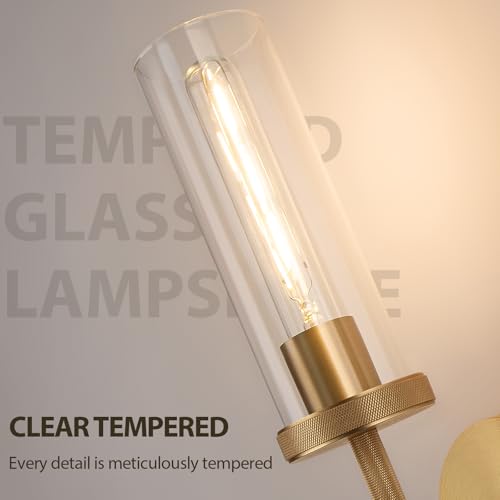 15" Knurled‑Craft Hardwired Brass Wall Sconce