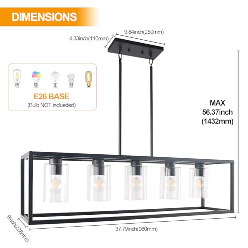 Chandeliers for Dining Room (5 Count)