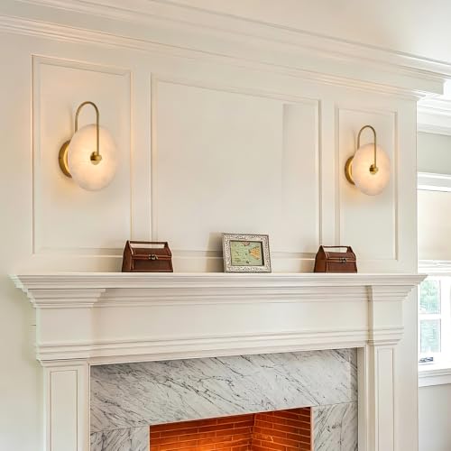 Alabaster Wall Sconces Set of 2