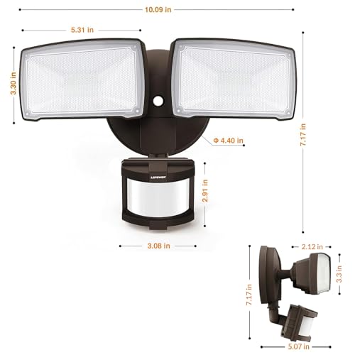 Hardwired LED Security Lights Motion Sensor Outdoor