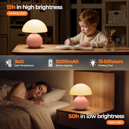 Mushroom Lamp Table Lamp for Bedroom