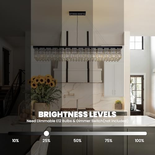 Rectangle K9 Crystal Chandelier