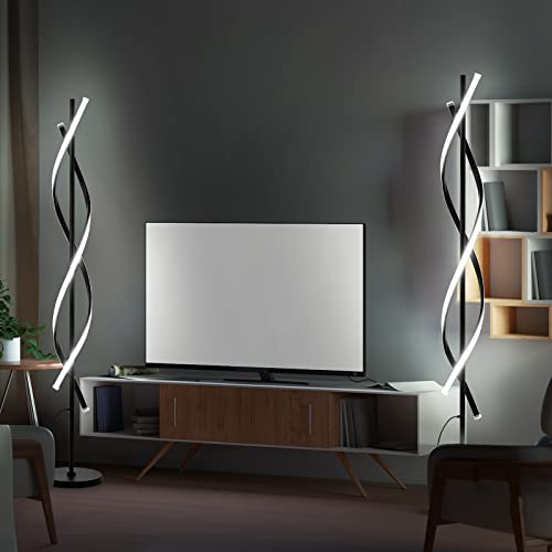 Spiral LED Floor Lamp for Bedroom