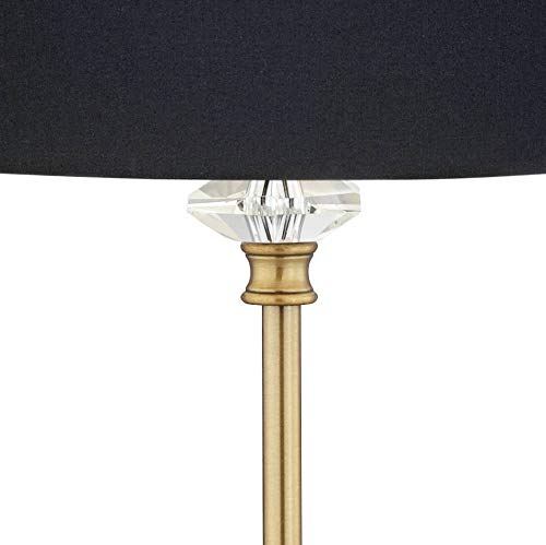 Julia 29 1 2" Tall Buffet Table Lamp Gold Crystal Black Traditional Shade