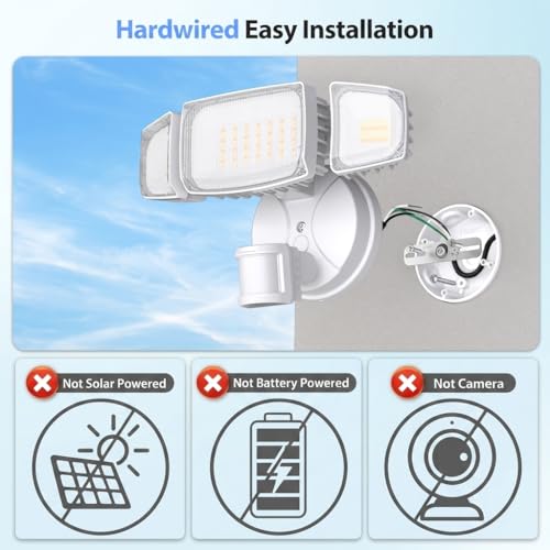 65W WiFi Smart Flood Lights Outdoor Motion Sensor (Milk White)
