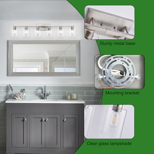 6 Light Bathroom Vanity Light