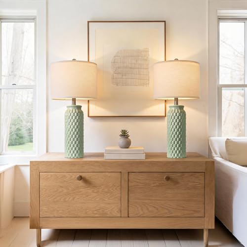27" Ceramic Table Lamps Set of 2 (2 Count)