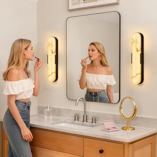 Alabaster Wall Sconces (2 Count)