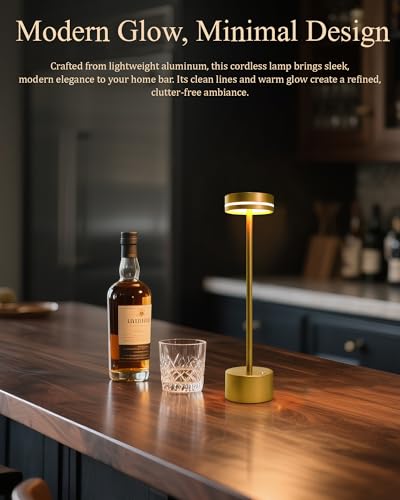 2 Pack LED Cordless Table Lamp Rechargeable (2 Count)