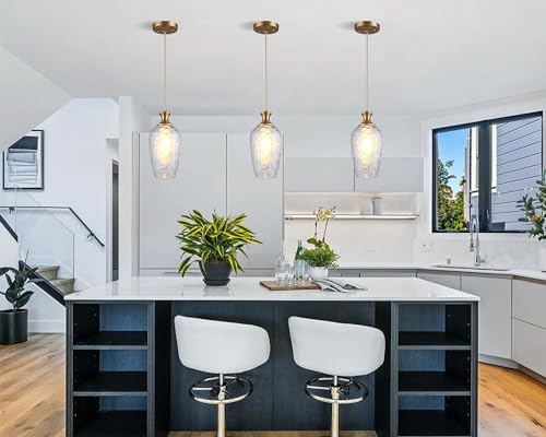 Glass Pendant Lights Kitchen Island (2 Count)