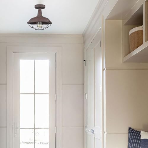 Semi Flush Mount Ceiling Light Barn Style Light Fixtures