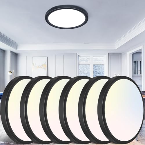 12 inch Flush Mount LED Ceiling Light Fixture (6 Count)