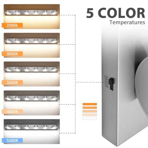 6 Light Brushed Nickel Vanity Light Fixtures