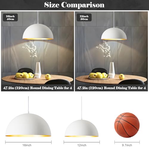 16" Large Dome Pendant Light (2 Count)